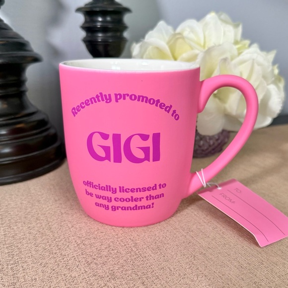 NWT Recently Promoted To GiGi Soft Touch Ceramic Mug - Picture 1 of 5
